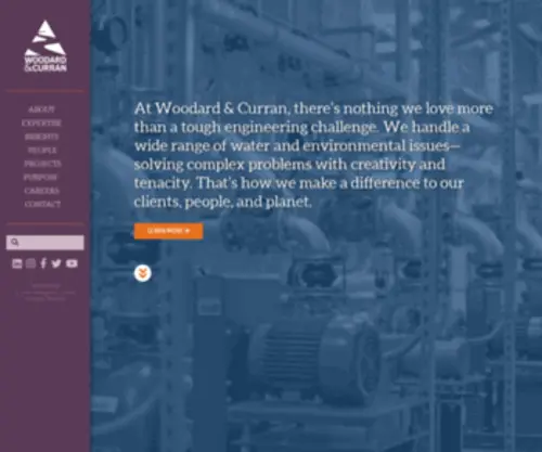 RMcwater.com(Woodard & Curran) Screenshot