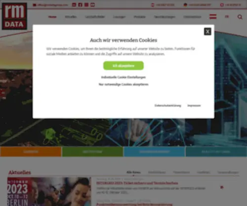Rmdata.at(RmDATA bietet intelligente Software und individuelle Services) Screenshot