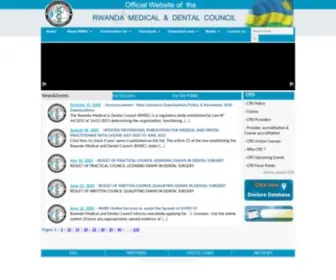 RMDC.rw(Rwanda Medical and Dental Council Official Website) Screenshot