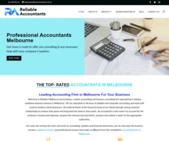 Rmelbourneaccountants.com.au(Reliable Melbourne Accountants) Screenshot