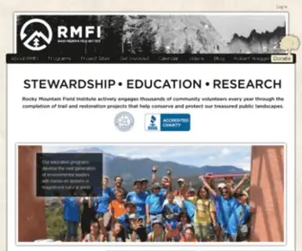Rmfi.org(Rocky Mountain Field Institute) Screenshot