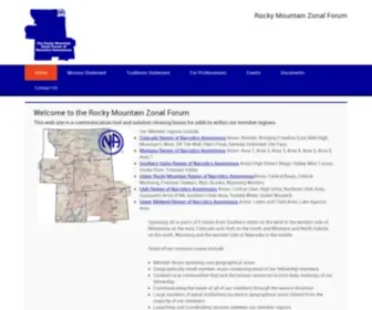 RMfna.org(Rocky Mountain Zonal Forum of Narcotics Anonymous) Screenshot