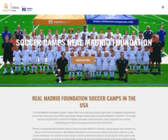 RMfsoccercampsusa.com(Real Madrid Soccer Camps in the USA) Screenshot