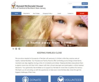 RMH-CNJ.org(Ronald McDonald House of Central & Northern New Jersey) Screenshot