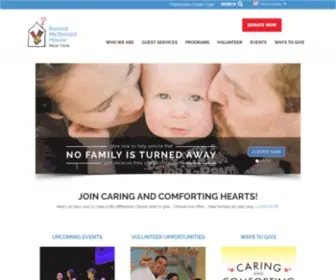 RMH-Newyork.org(Ronald McDonald House New York) Screenshot