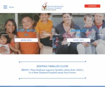 Rmhauckland.org.nz(Ronald McDonald House Charities NZ) Screenshot