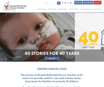RMHCSTL.com(Ronald McDonald House Charities of St) Screenshot