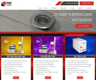 Rmilaser.com(Laser engraving machines and marking laser systems) Screenshot
