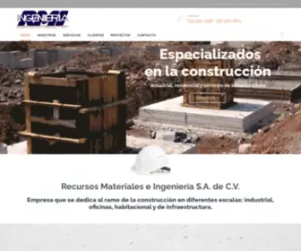 Rmi.mx(Empresa que se dedica al ramo de la construcción en diferentes escalas) Screenshot