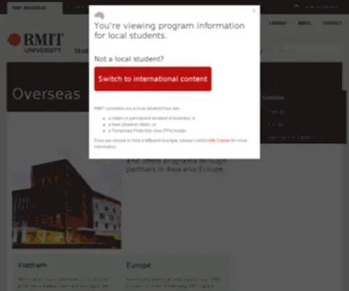 Rmit.com(RMIT University) Screenshot