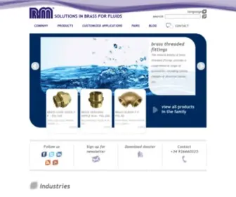 RMmcia.com(Brass water and gas fitting manufacturing act) Screenshot