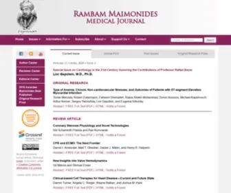 RMMJ.org.il(Rambam Maimonides Medical Journal) Screenshot