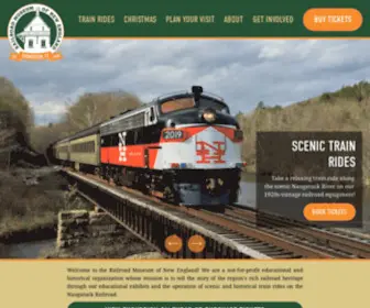 Rmne.org(Railroad Museum of New England) Screenshot