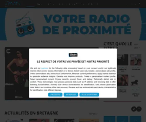 RMNFM.fr(RMN la Bretagne en musique RMN) Screenshot