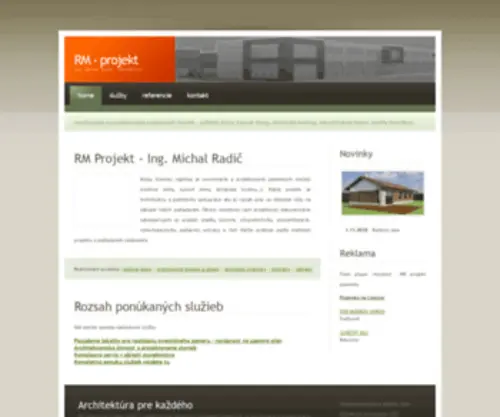 RMprojekt.sk(Projektant Ing. Michal Radič) Screenshot