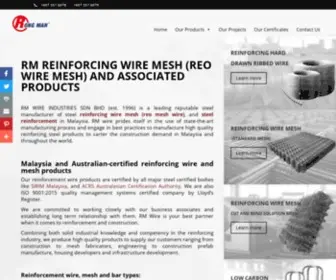 Rmreinforcingmesh.com(Reinforcing Wire Mesh) Screenshot