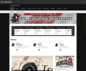 Rmrenegadeshockey.com(Rolling Meadows Renegades) Screenshot