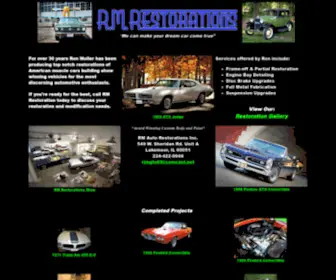 Rmrestoration.com(RM Restoration) Screenshot