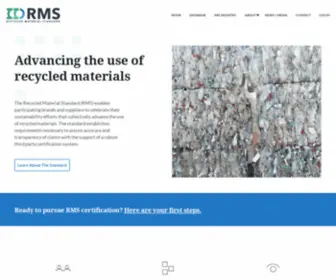 RMscertified.com(Recycled Material Standard) Screenshot