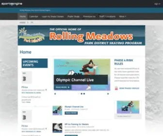 RMskating.com(Rolling Meadows Park District Skating Program) Screenshot