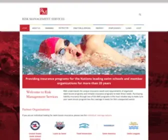 RMSswimminginsurance.com(Risk Management Services) Screenshot