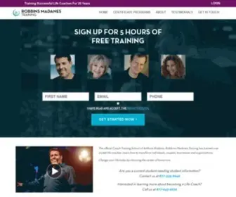 RMtcenter.com(Robbins Madanes Training) Screenshot