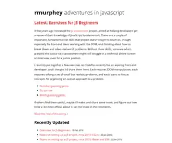 Rmurphey.com(Adventures in JavaScript Development) Screenshot