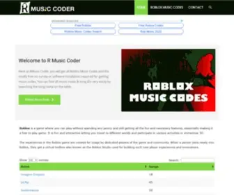 Rmusiccoder.com(Free 3 Millions Roblox Music Codes & IDs) Screenshot