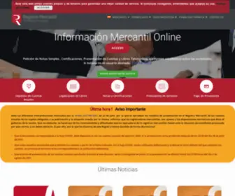 Rmvalencia.com(Registro Mercantil de Valencia y Provincia  ) Screenshot