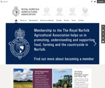 Rnaa.org.uk(Royal Norfolk Agricultural Association) Screenshot