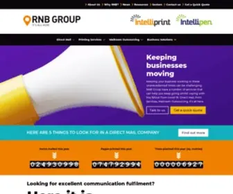 RNBgroup.co.uk(Print, Direct Mail & Fulfilment Experts) Screenshot