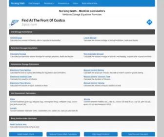 Rncalc.com(Nursing Math) Screenshot