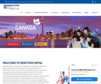 RNC.edu.np(Reaction Nepal Consultants Pvt) Screenshot
