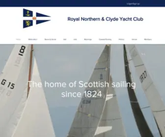 RNCYC.com(The Royal Northern & Clyde Yacht Club) Screenshot