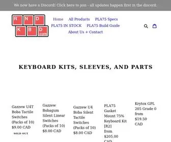 RNDKBD.com(RNDKBD Custom Keyboards) Screenshot