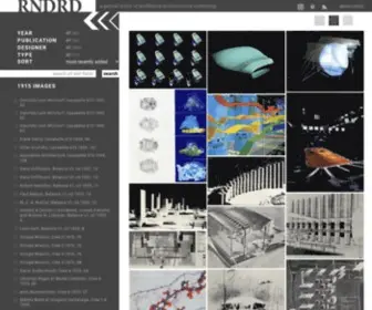 RNDRD.com(A partial index of published architectural rendering) Screenshot