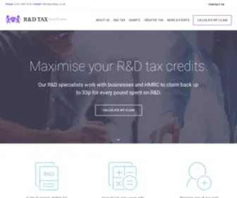 RNdtax.co.uk(R&D Tax Credits) Screenshot