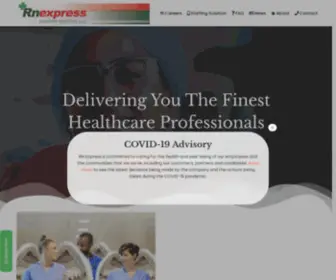 Rnexpressregistry.com(RN Express Staffing Registry) Screenshot