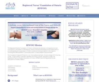 Rnfoo.org((RNFOO) Registered Nurses' Foundation of Ontario) Screenshot