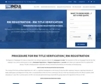 Rniregistrationindia.com(Rniregistrationindia) Screenshot