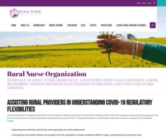 Rno.org(A voice for rural nurses to health care agencies) Screenshot