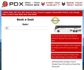 Rnopdx.com(Reno To Portland Bus (RNO to PDX)) Screenshot