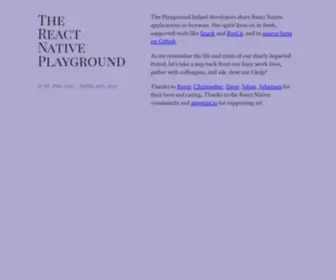 RNplay.org(React Native Playground) Screenshot