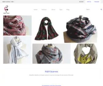 RNRclothes.com(Unique Scarves & Wraps for Women) Screenshot