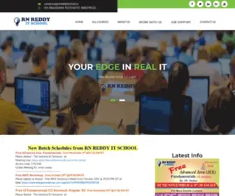 Rnreddyitschool.co(Software Training Institute in Hyderabad) Screenshot