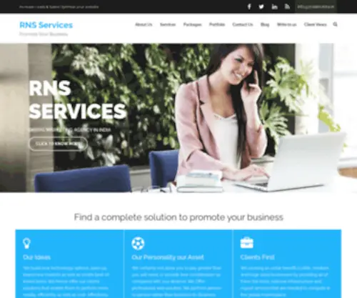 RNsservices.in(Website Design & Development Agency) Screenshot