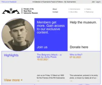 Rnsubmusfriends.org.uk(Friends of the Royal Navy Submarine Museum) Screenshot