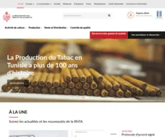 Rnta-MTK.com.tn(La régie Nationale des Tabac et des Allumettes) Screenshot