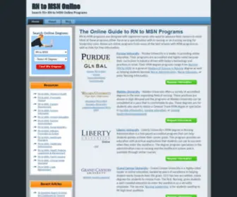 Rntomsnonline.com(RN to MSN Online) Screenshot