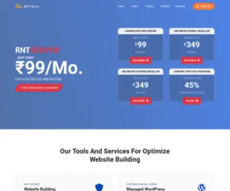 RNtserver.com(India Best SSD Web & Reseller hosting Provider) Screenshot